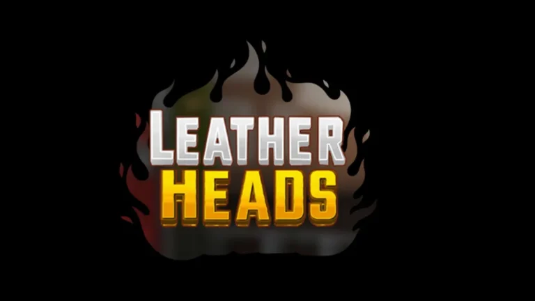 Tampilan visual slot Leatherheads dengan tema pemadam kebakaran neon